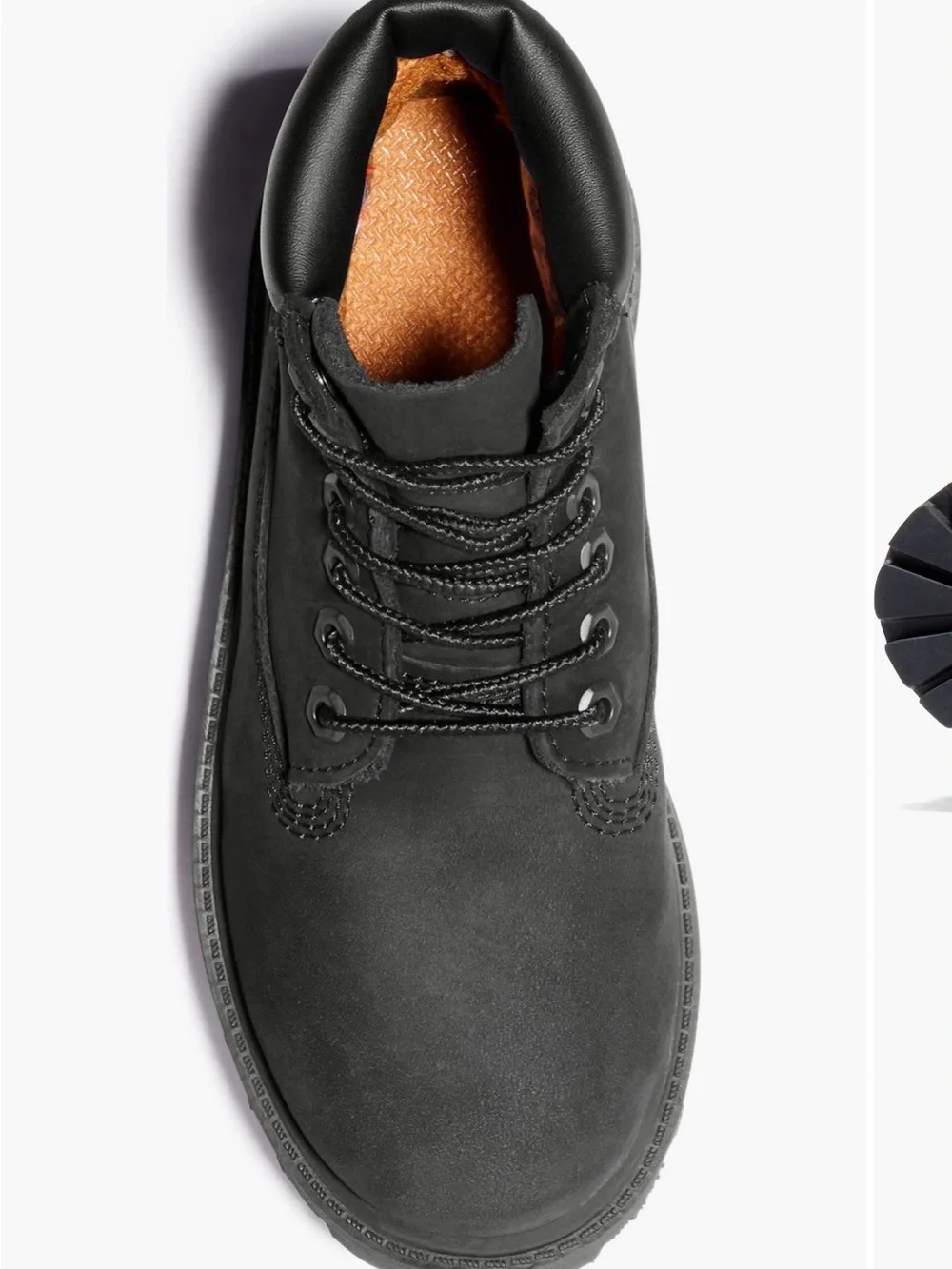 Timberland kids Classic Leather Black Boot, size 3, brand new in replace box